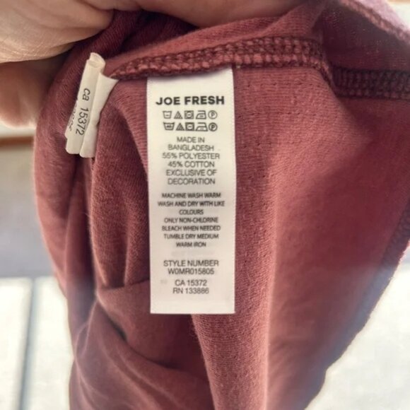 Joe fresh Burgundy size L long sleeve top - Picture 2 of 7